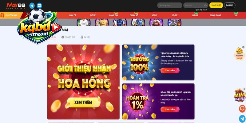 Review các sảnh game nổi bật tại MAY88 uy tín