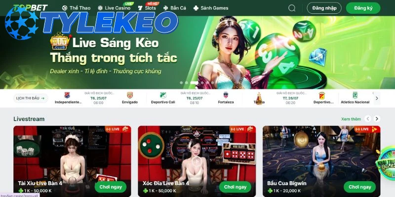 Topbet – Nhà cái uy tín trên thị trường quốc tế