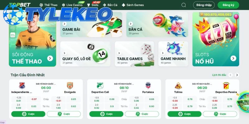Topbet – cập nhật kết quả bóng đá nhanh và chính xác mỗi ngày